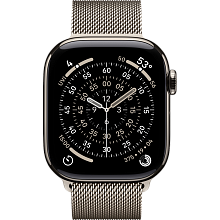 Apple Watch Series 11 GPS 42mm (корпус - натуральный титан, ремешок Milanese Loop натуральный титан) - 1