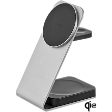 Зарядное устройство беспроводное uBear Level Qi2 3 в 1, 25Вт, серебристый - 0