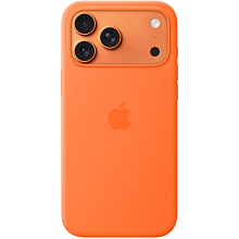 Чехол-накладка Apple Silicone Case для iPhone 17 Pro Max, силикон, оранжевый - 0