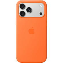 Чехол-накладка Apple Silicone Case для iPhone 17 Pro Max, силикон, оранжевый - 1