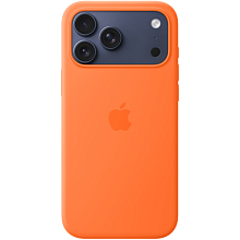 Чехол-накладка Apple Silicone Case для iPhone 17 Pro Max, силикон, оранжевый - 2