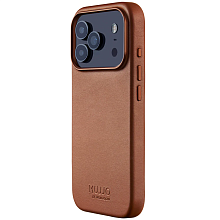 Чехол-накладка Mujjo Leather для iPhone 17 Pro, кожа, коричневый - 0