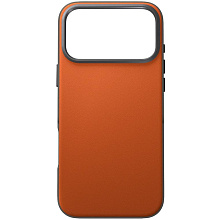 Чехол-накладка Uniq Lyden DS для iPhone 17 Pro, экокожа, оранжевый/серый - 2