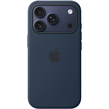 Чехол-накладка Apple Silicone Case для iPhone 17 Pro, силикон, черная полночь - 0