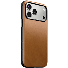 Чехол-накладка Nomad Modern Leather Case для iPhone 17 Pro Max, кожа, светло-коричневый - 1