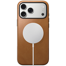 Чехол-накладка Nomad Modern Leather Case для iPhone 17 Pro Max, кожа, светло-коричневый - 2