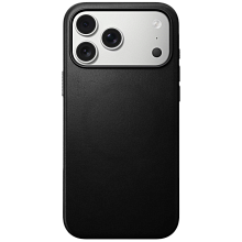 Чехол-накладка Nomad Modern Leather Case для iPhone 17 Pro, кожа, черный - 0
