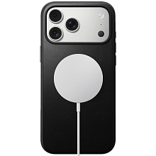 Чехол-накладка Nomad Modern Leather Case для iPhone 17 Pro Max, кожа, черный - 2