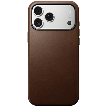 Чехол-накладка Nomad Modern Leather Case для iPhone 17 Pro Max, кожа, коричневый - 0