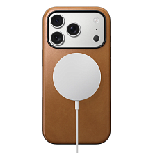 Чехол-накладка Nomad Modern Leather Case для iPhone 17 Pro, кожа, светло-коричневый - 2