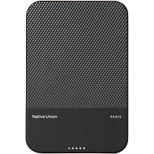 Внешний аккумулятор Native Union Classic Magnetic Qi2 5000 мАч, черный - 0