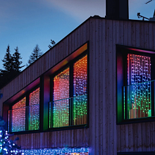 Умная гирлянда Twinkly Curtain Multicolor + White edition 400 LED, прозрачный - 2