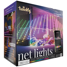 Умная гирлянда Twinkly Net Lights 260 LED, прозрачный - 0