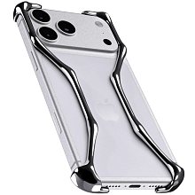 Чехол-накладка YNOT Shell для iPhone 17 Pro Max, авиационная сталь, серебристый - 1