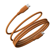 Кабель EnergEA HELIX 60 USB-C / USB-C, 60Вт  1,5м, оранжевый - 0