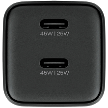 Зарядное устройство сетевое uBear Wall charger Bridge, 45Вт, черный - 1