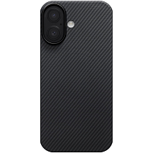 Чехол-накладка Pitaka Ultra-Slim Case для iPhone 17, арамид (кевлар), черный - 0