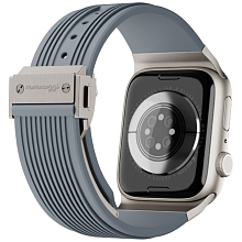 Ремешок Monocozzi ESSENTIALS 45mm/46mm/49mm, силикон, серый - 3