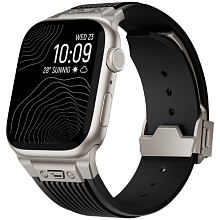 Ремешок Monocozzi ESSENTIALS 45mm/46mm/49mm, силикон, черный - 0