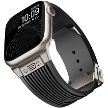 Ремешок Monocozzi ESSENTIALS 45mm/46mm/49mm, силикон, черный - 2