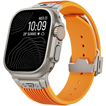 Ремешок Monocozzi ESSENTIALS 45mm/46mm/49mm, силикон, оранжевый - 0