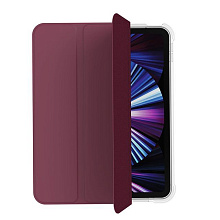 Чехол-книжка VLP Dual Folio для iPad mini (6‑го поколения) (2021), полиуретан, марсала - 0