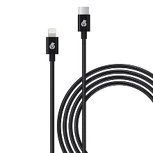 Кабель uBear Lightning / USB-C, 1,2м, черный - 0