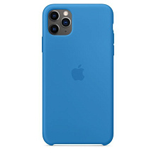 Чехол-накладка Apple Silicone Case для iPhone 11 Pro Max, силикон, синяя волна - 0