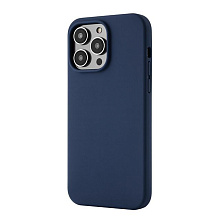 Чехол-накладка uBear Touch Mag Case для iPhone 14 Pro Max, силикон, темно-синий - 0