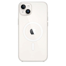 Чехол-накладка Apple MagSafe для iPhone 14 Plus, полиуретан, прозрачный - 0