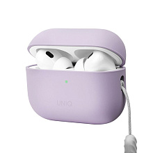 Чехол Uniq LINO лавандовый, для AirPods Pro 2 - 1