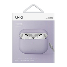 Чехол Uniq LINO лавандовый, для AirPods Pro 2 - 3