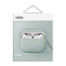 Чехол Uniq LINO мятный, для AirPods Pro 2 - 3