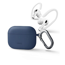 Чехол Uniq NEXO синий, для AirPods Pro 2 - 2