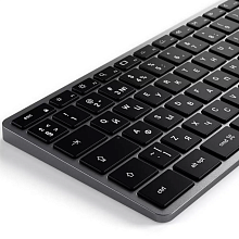 Клавиатура Satechi Slim X3 Bluetooth Backlit Keyboard, серый космос - 2