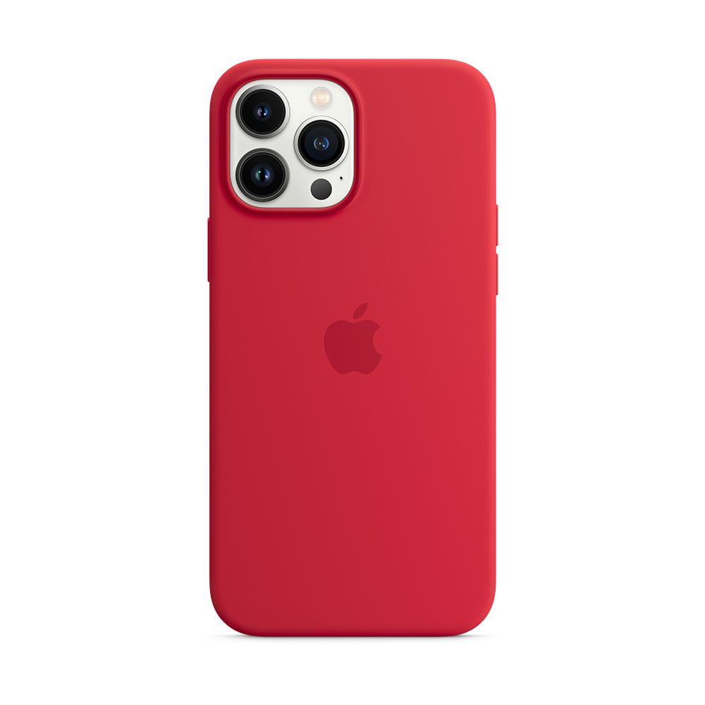 

Чехол-накладка Apple MagSafe для iPhone 13 Pro Max, силикон, красный