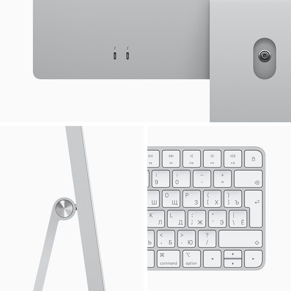 2021 Apple iMac 24″ серебристый (MGTF3RU/A) (Apple M1, 8Gb, SSD 256Gb, Apple M1 (7 GPU))— фото №3