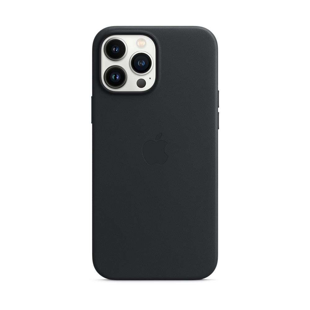 Чехол-накладка Apple MagSafe для iPhone 13 Pro Max, кожа, темная ночь
