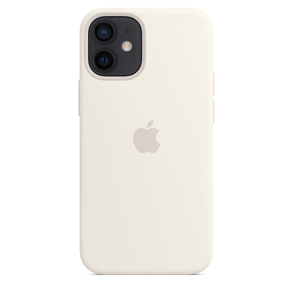 Чехол-накладка Apple MagSafe для iPhone 12 mini, силикон, белый— фото №4