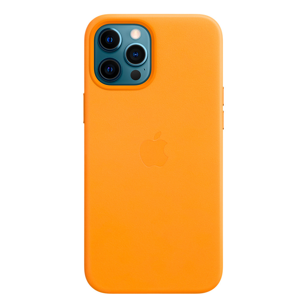 Чехол-накладка Apple Leather Case with MagSafe для iPhone 12 Pro Max, кожа