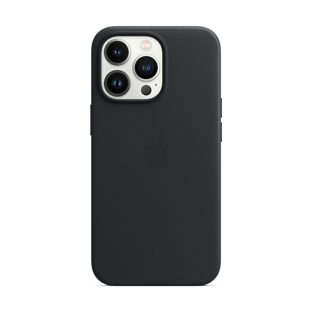 Чехол-накладка Apple MagSafe для iPhone 13 Pro, кожа, темная ночь