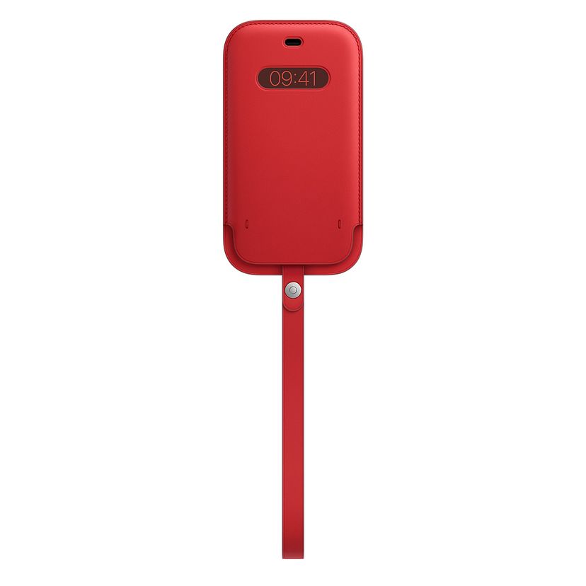 Чехол-конверт Apple Leather Sleeve with MagSafe для iPhone 12/12 Pro, кожа, (PRODUCT)RED - 0