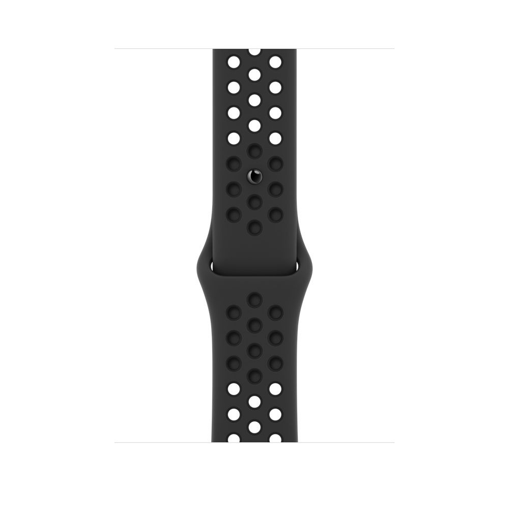 

Ремешок Apple Nike Sport Band, антрацитовый/чёрный, Фторэластомер (для корпуса 45 мм)