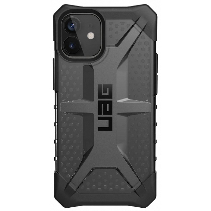 

Чехол-накладка UAG Plasma для iPhone 12/12 Pro, поликарбонат, пепельный