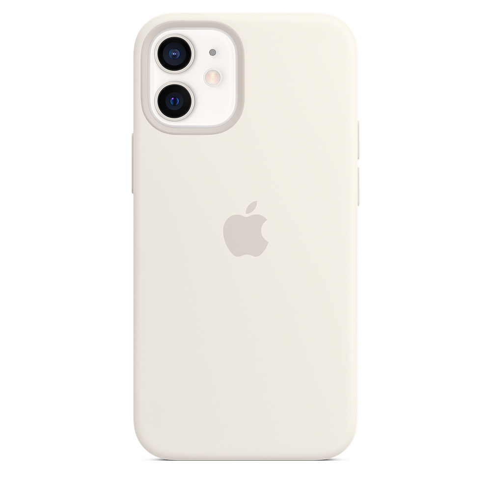 Чехол-накладка Apple MagSafe для iPhone 12 mini, силикон, белый— фото №3