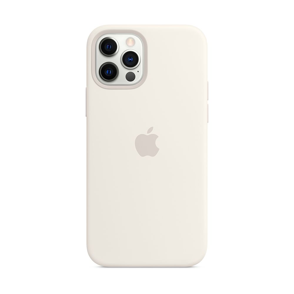 

Чехол-накладка Apple MagSafe для iPhone 12/12 Pro, силикон, белый