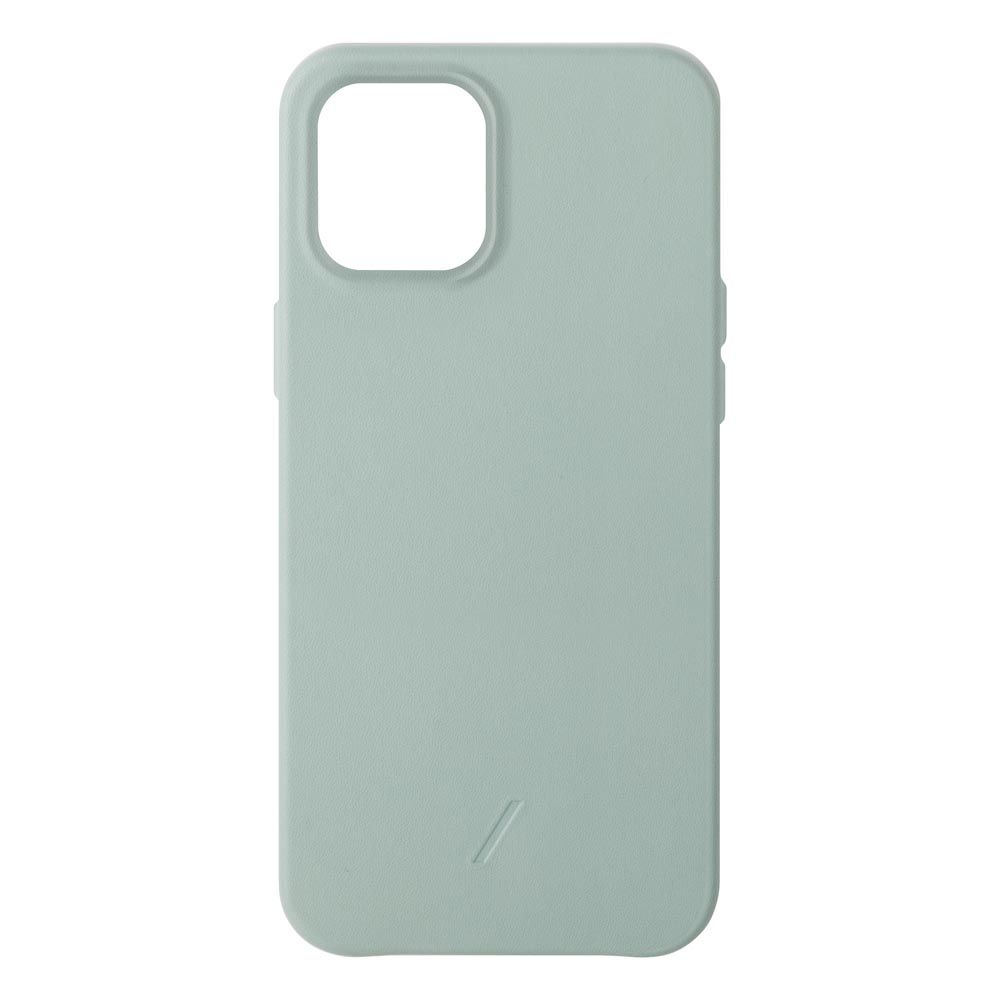 Чехол-накладка Native Union Clic Classic для iPhone 12 Pro Max, кожа, светло-зеленый