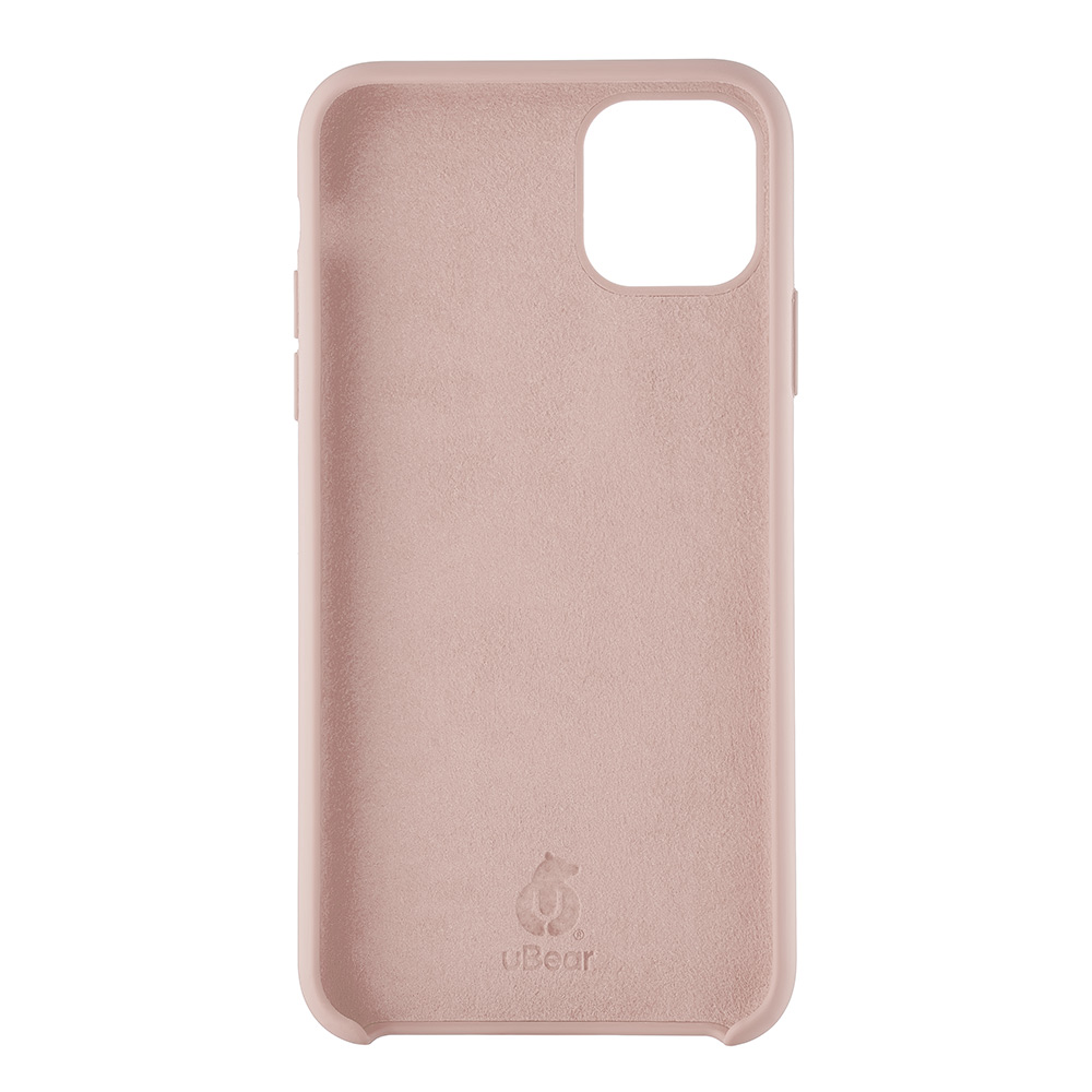Чехол-накладка uBear Touch Case для iPhone 11 Pro Max, силикон, розовый