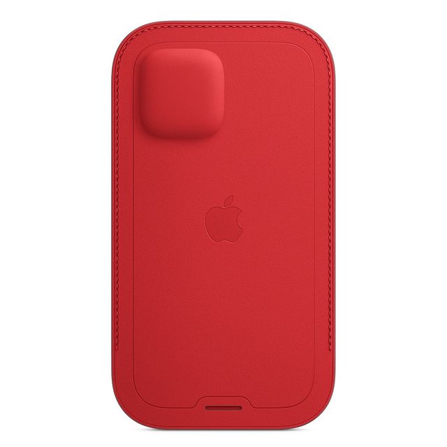 Чехол-конверт Apple Leather Sleeve with MagSafe для iPhone 12/12 Pro, кожа, (PRODUCT)RED - 3