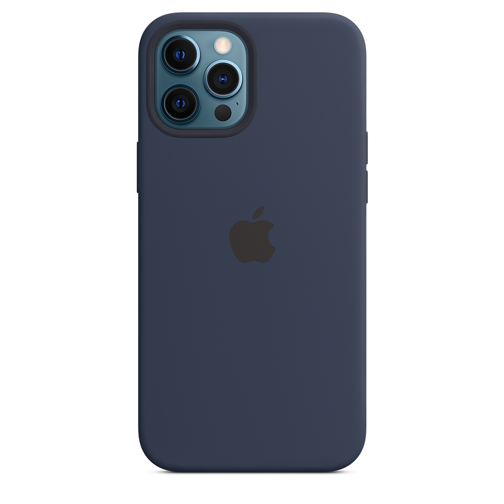 Чехол-накладка Apple MagSafe для iPhone 12 Pro Max, силикон, темный ультрамарин